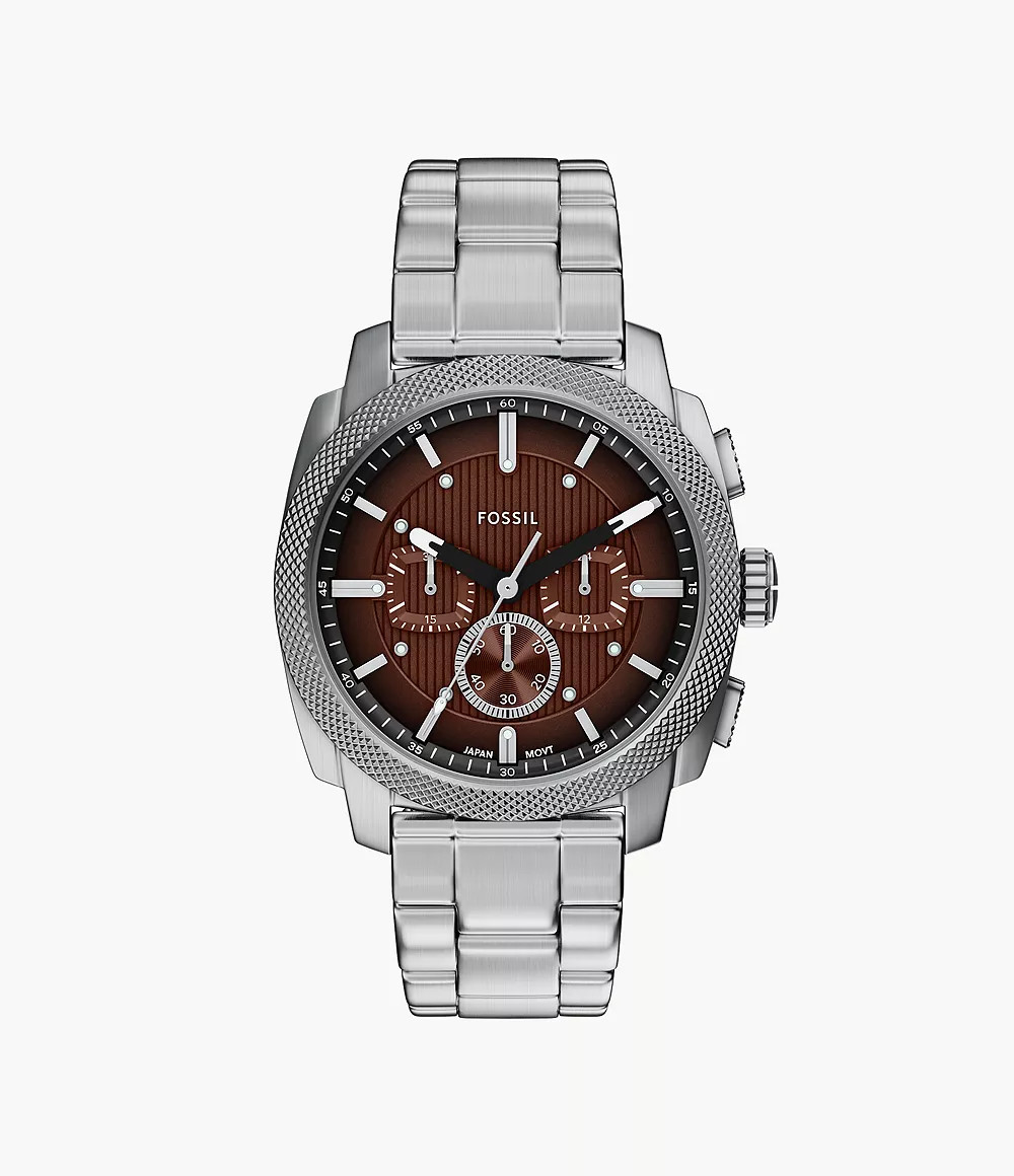 Machine Chronograph Stainless Steel Watch | Fossil Canada