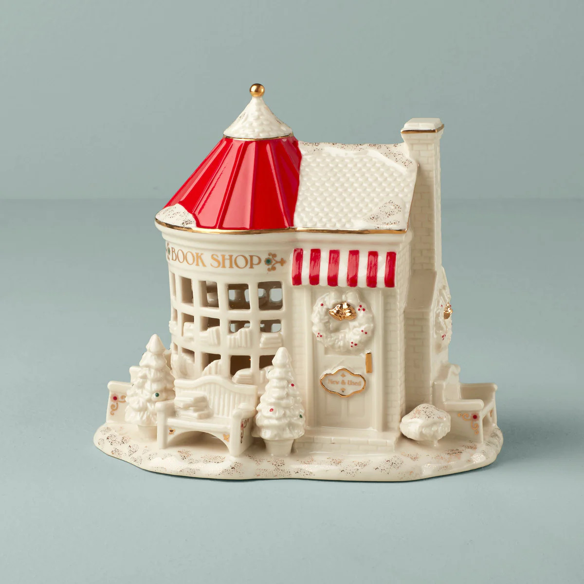 Mistletoe Park Light-Up Book Store | Lenox