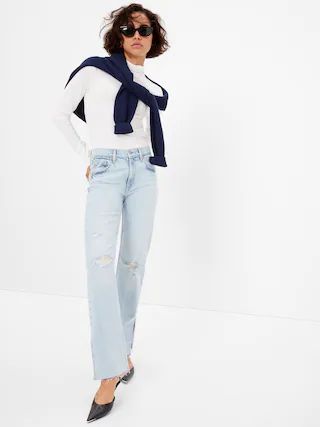 Mid Rise &#x27;90s Loose Jeans in Organic Cotton with Washwell | Gap (US)