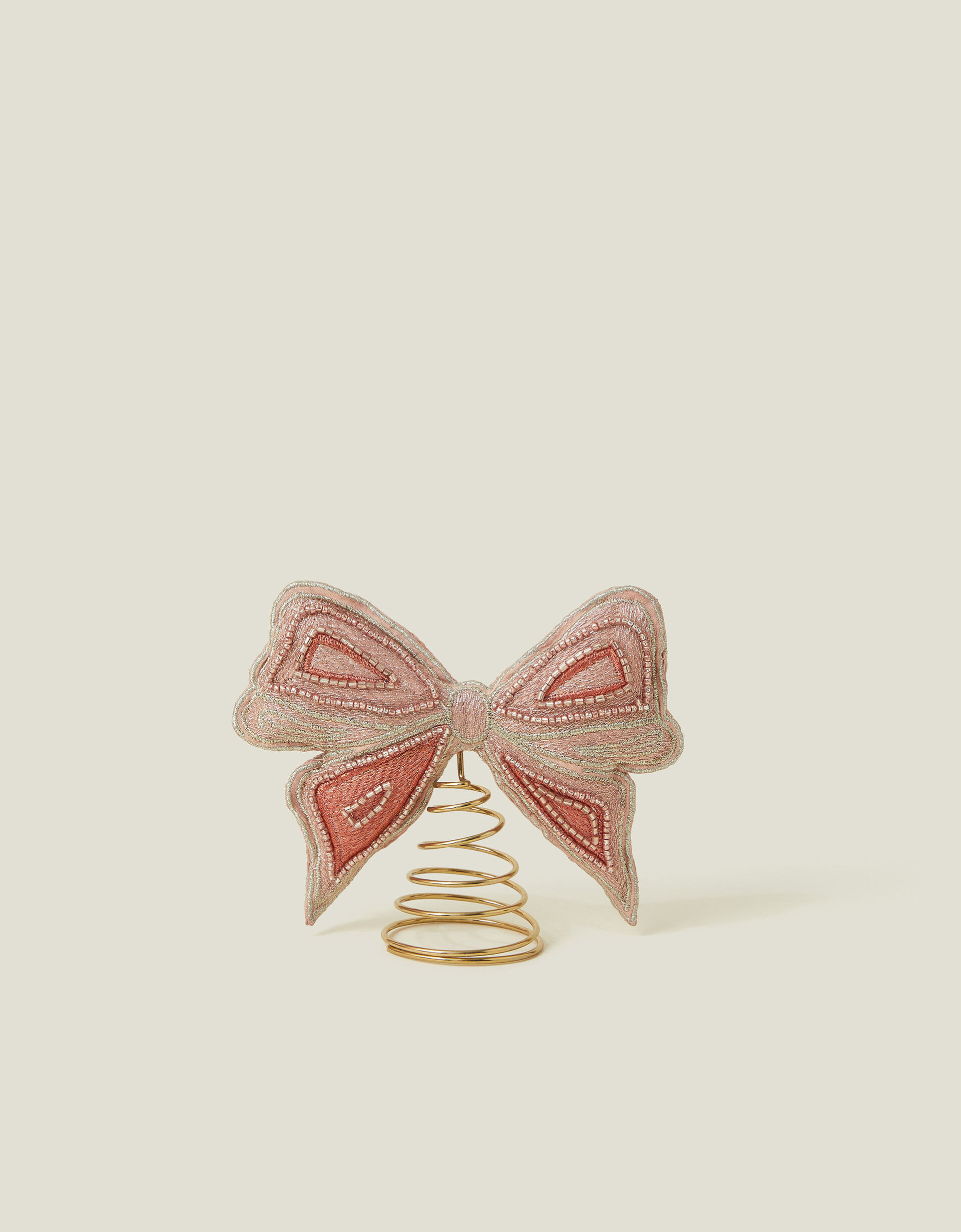 Embroidered Bow Christmas Tree Topper | Accessorize (Global)