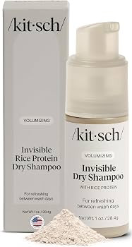 Kitsch Volumizing Rice Protein Dry Shampoo Powder - Dry Shampoo for Women & Men, No White Cast, A... | Amazon (US)