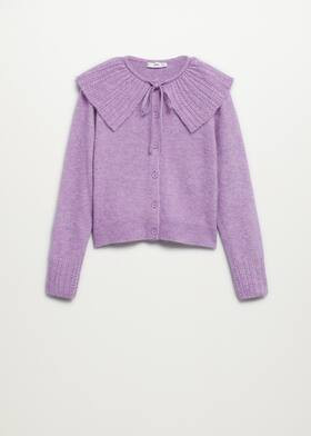 Baby doll-neck cardigan | MANGO (US)
