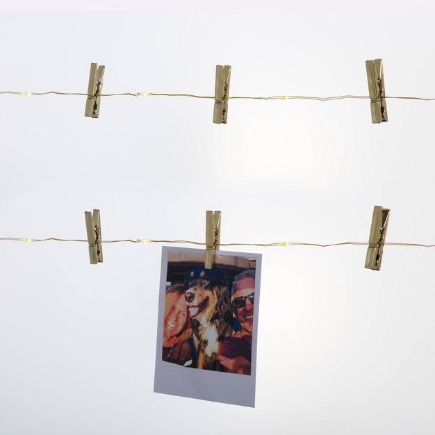 LED Fairy Lights with Metallic Photo Clips - Room Essentials™ | Target