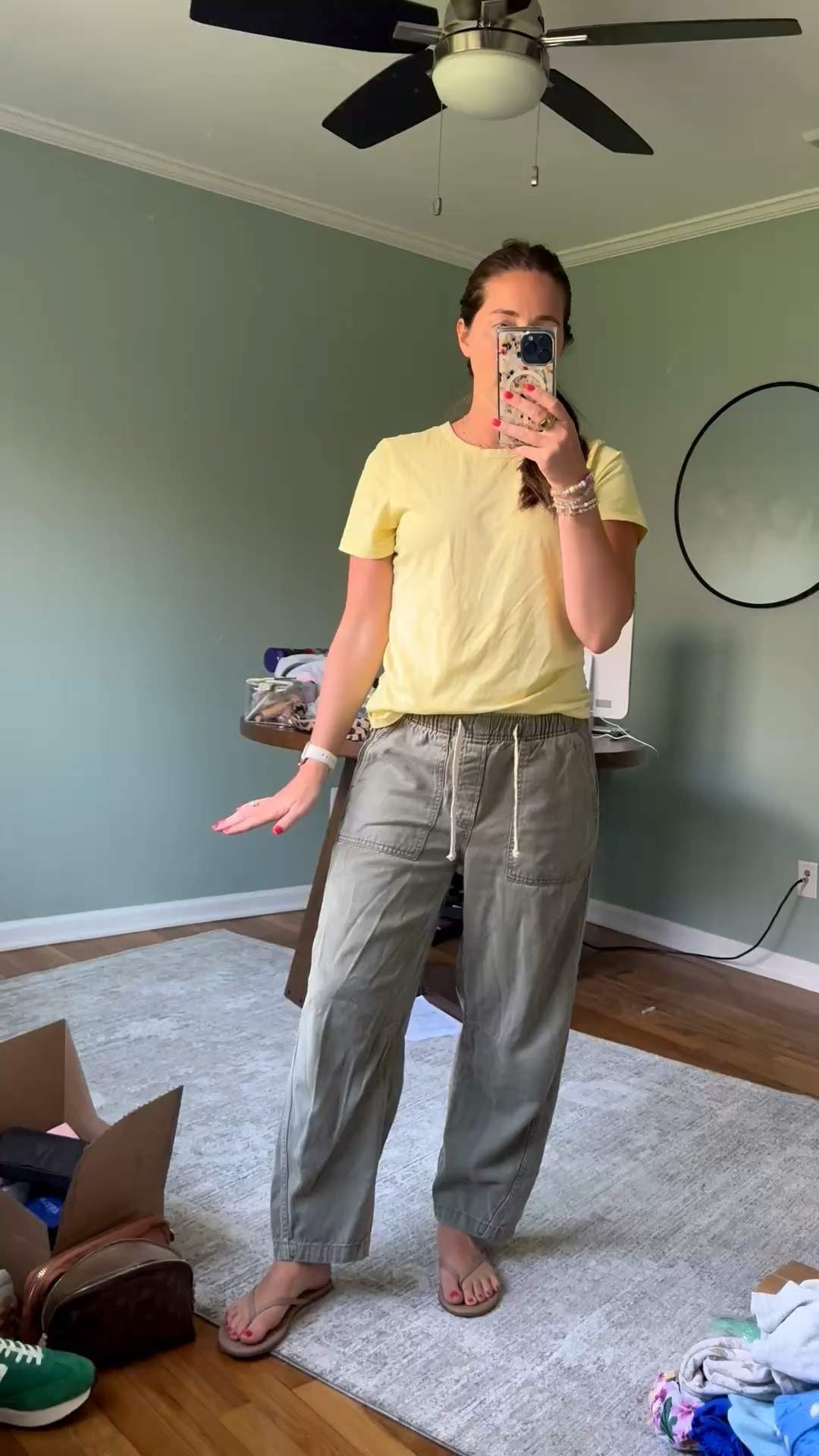 Size small in pants 
Size medium in shirt 

#LTKSaleAlert