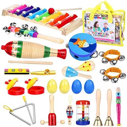 iBaseToy Toddler Instruments, Toddler Musical Instrument Set Kids Instruments for Kids Preschool ... | Amazon (US)