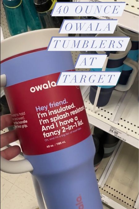 They’re here! 40 oz tumblers from @owala can be found in Target stores and online! 

#LTKunder50 #LTKfamily #LTKhome