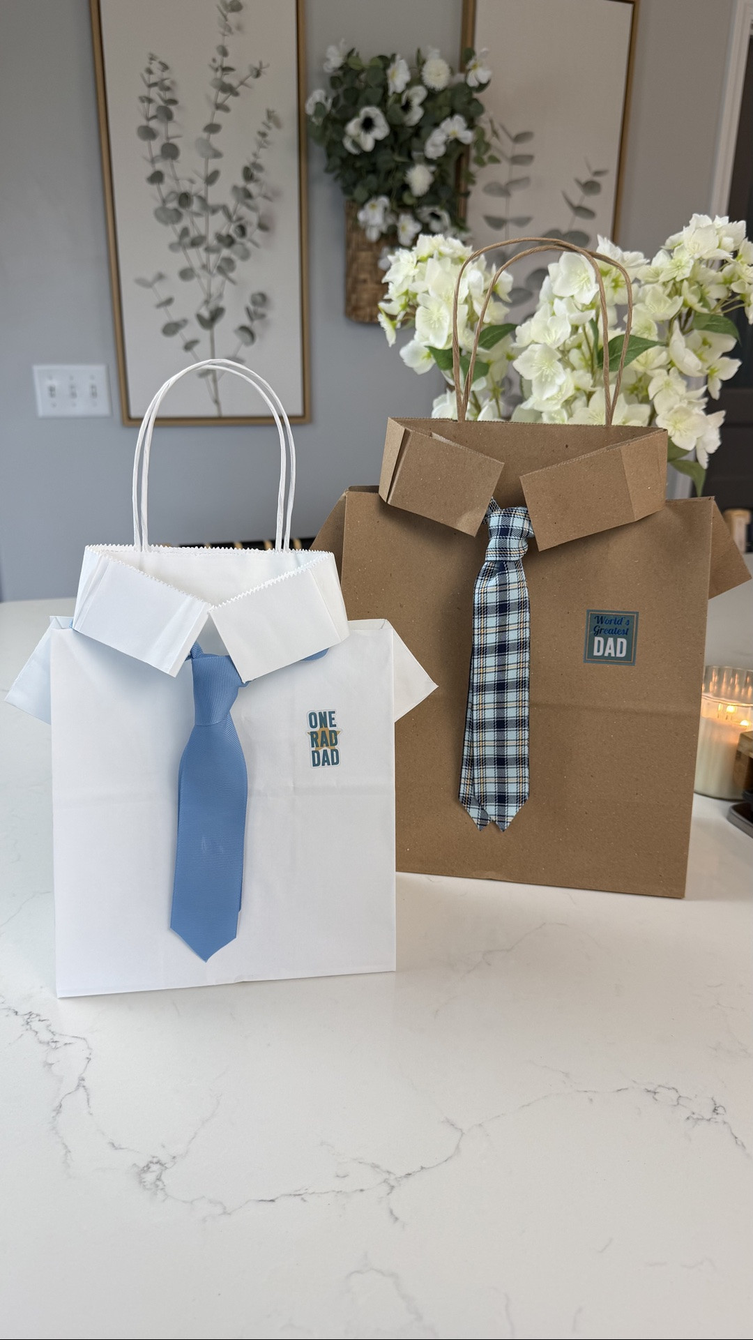 Cute, easy, and dad-approved. 👔🙌
Turn a plain gift bag into the cutest Father’s Day surprise with just a paper collar and tie. Save this one for later! 💙

#LTKMens