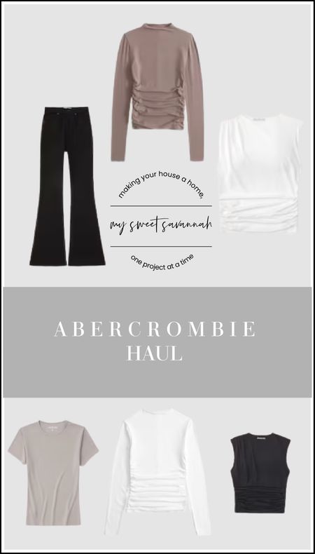 Comfy cozy neutral staples for fall. Updating my wardrobe a few pieces at a time. 

Abercrombie and Fitch 
Sale
Stretch jeans 
Tops
Tees
Tee shirt 
Woman’s clothing 

#LTKfindsunder50 #LTKbeauty #LTKsalealert