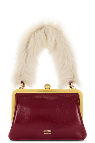 KHAITE Lilith Small Evening Bag in Oxblood | FWRD | FWRD 