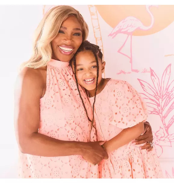 Serena Williams x Janie and Jack Women’s Peach Point Matching Dress | Janie and Jack