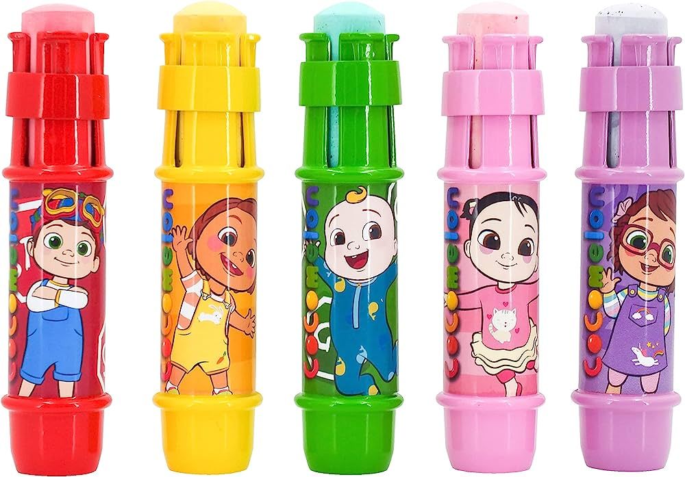 Sunny Days Entertainment CoComelon Jumbo Chalk Holders | 5 Chalk Holders for Kids | Toddler Sidew... | Amazon (US)