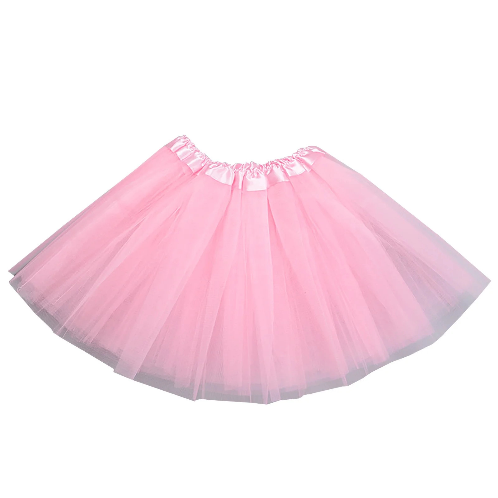 Women's Classic Elastic Multi Layered Tulle Tutu Skirt Puffy A Line Short Mini Skirts for Party C... | Walmart (US)