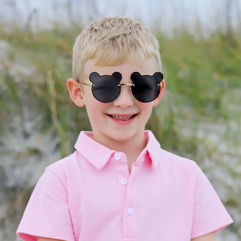 Magical Mouse Ears Youth Gold Sunglasses | Classic Whimsy