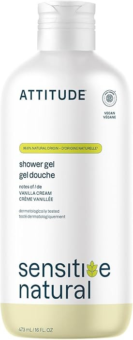 ATTITUDE Body Wash for Sensitive Skin, EWG Verified Shower Gel, Soothing Oat, Dermatologically Te... | Amazon (US)