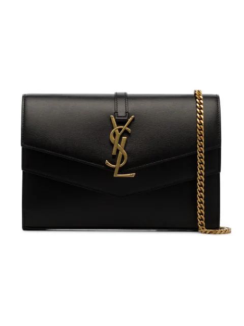 Saint Laurentblack Sulpice logo cross body bag | FarFetch Global