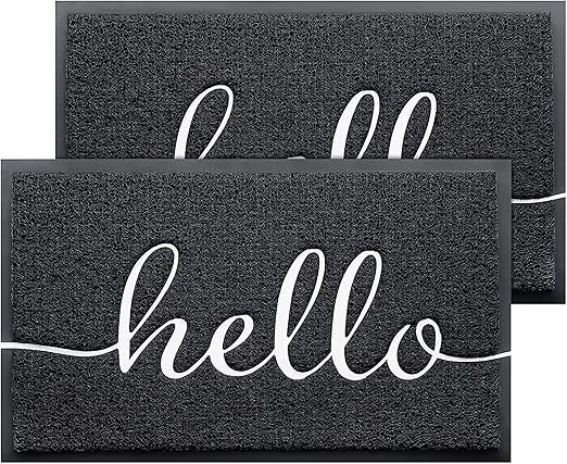 BeneathYourFeet Door Mat 2-Pack Indoor Outdoor Doormat Multiple-use Welcome Mats for Front Door E... | Amazon (US)