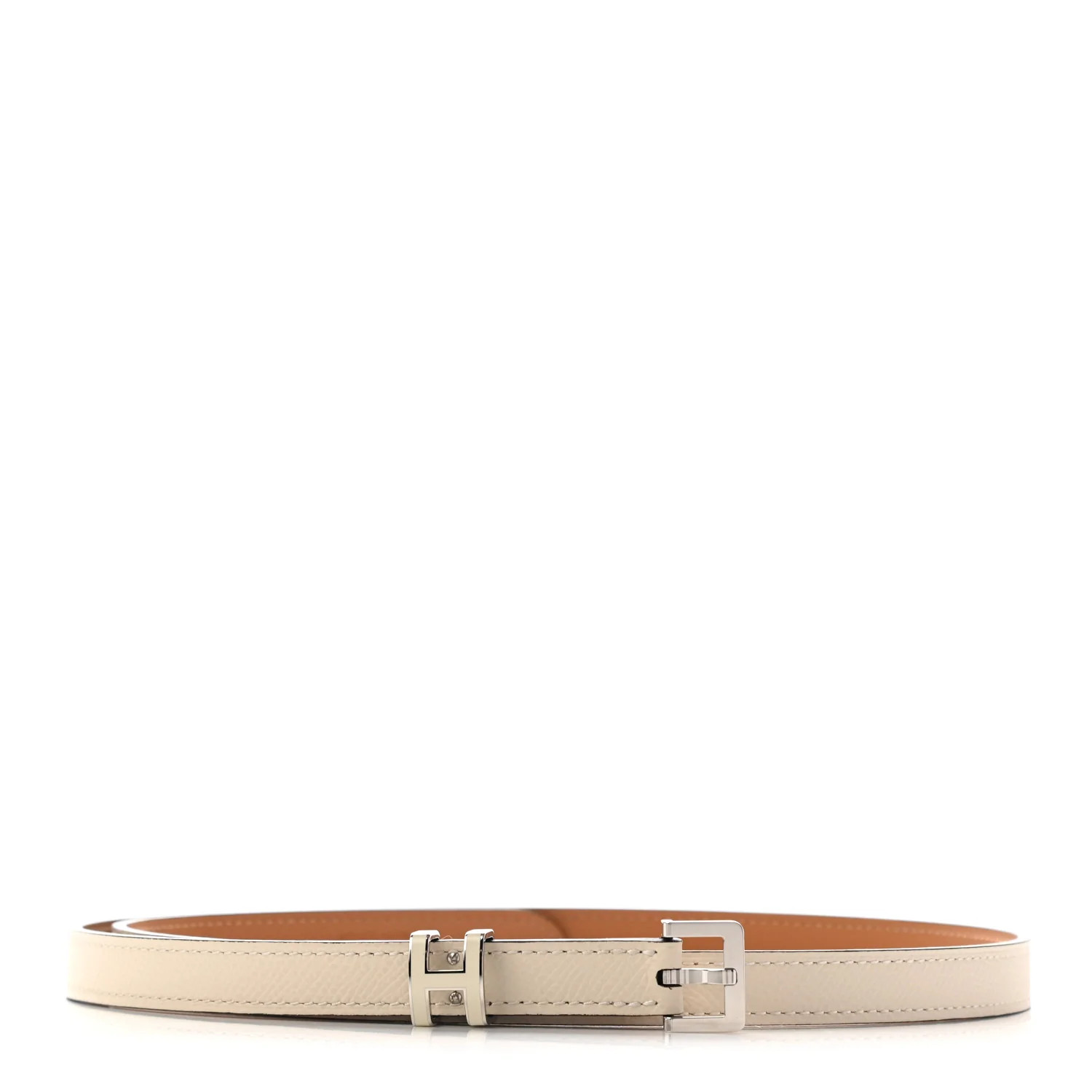 Epsom 15mm Pop H Belt 85 Craie | FASHIONPHILE (US)