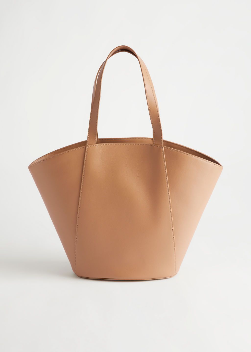 Large Topstitched Tote Bag | & Other Stories (EU + UK)