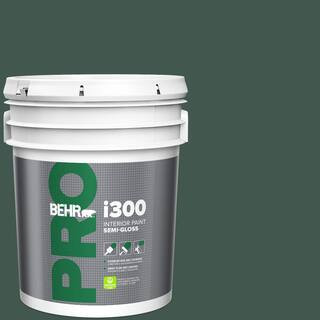 5 gal. #BXC-33 Jolly Green Semi-Gloss Interior Paint | The Home Depot