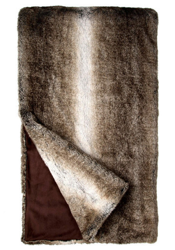 Signature Series Grey Rabbit Faux Fur Throws | Fabulous-Furs