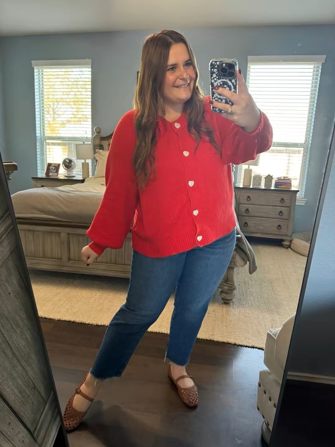 Wearing an xl in this cardigan. A size 16 in these old navy jeans. And Amazon Mary Jane’s to finish the look. 

#LTKValentine #LTKootd #LTKMidsize