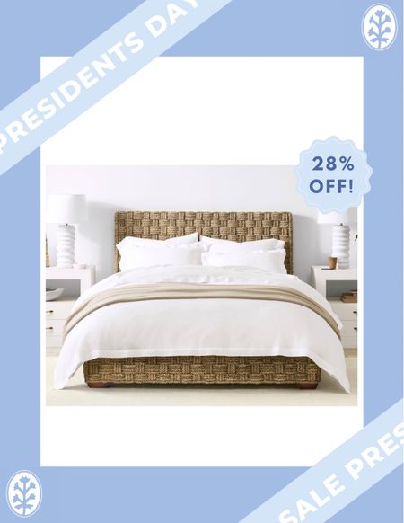 This woven checkered bed is now 28% OFF and just $1,799 for a king!! That’s an amazing price for this kind of bed! 🙌🏻😍

#LTKFind #LTKsalealert #LTKhome
