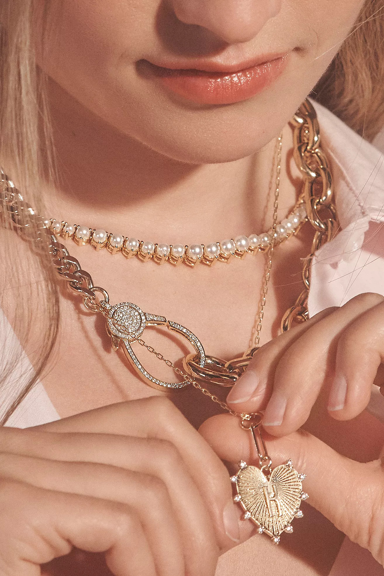 Monogram Heart Pendant Necklace | Anthropologie (US)