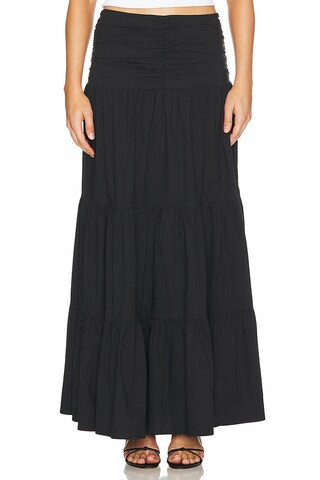 Flared Skirt To Floor in Black | Revolve Clothing (Global)
