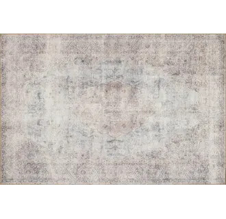Loloi Rugs LORELQ-04SISL7696 Silver / Slate Loren 8' x 10' Rectangle Synthetic Power Loomed Tradi... | Build.com, Inc.