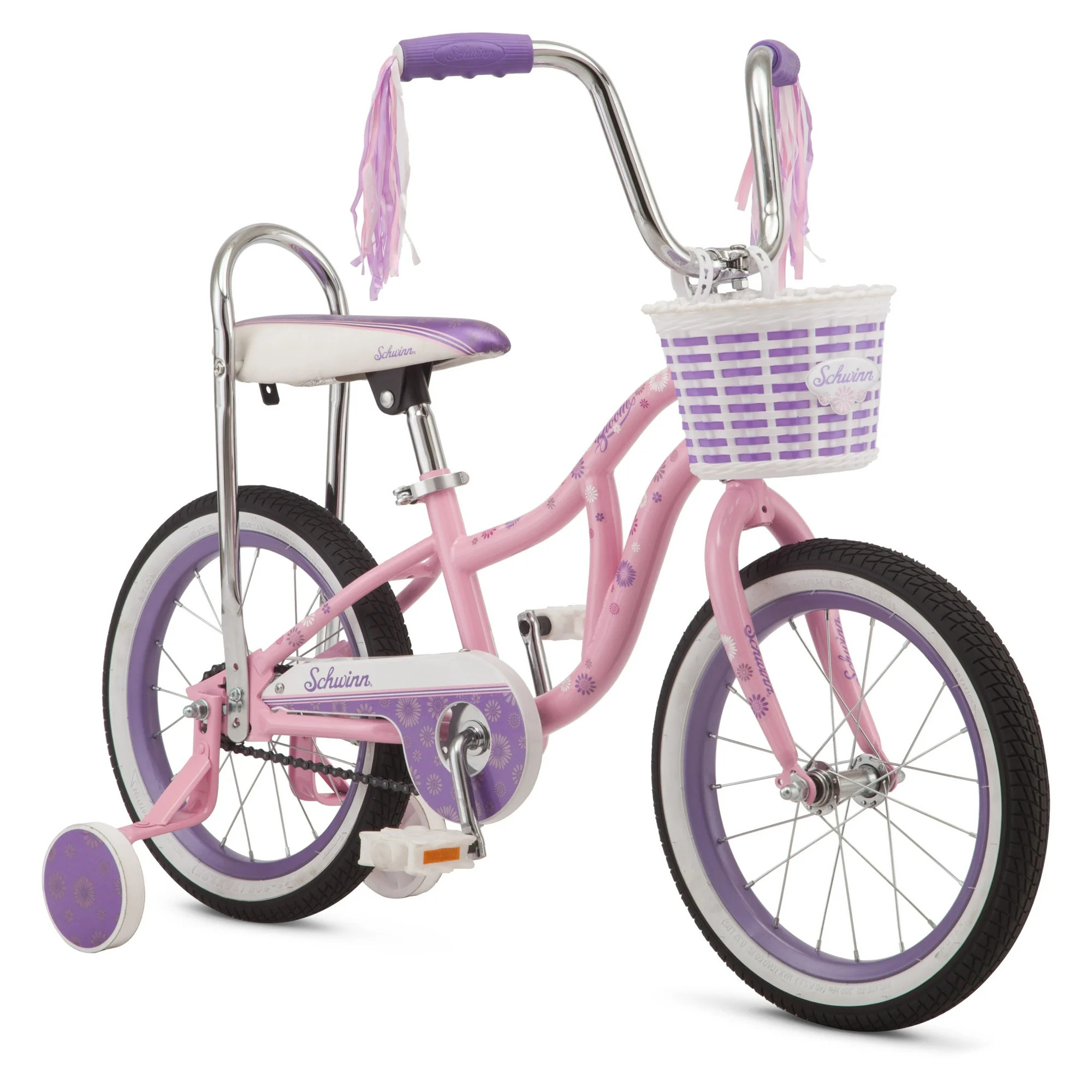 Schwinn Bloom  16-in. Kid's Bike with Training Wheels, Pink Child Bicycle | Walmart (US)
