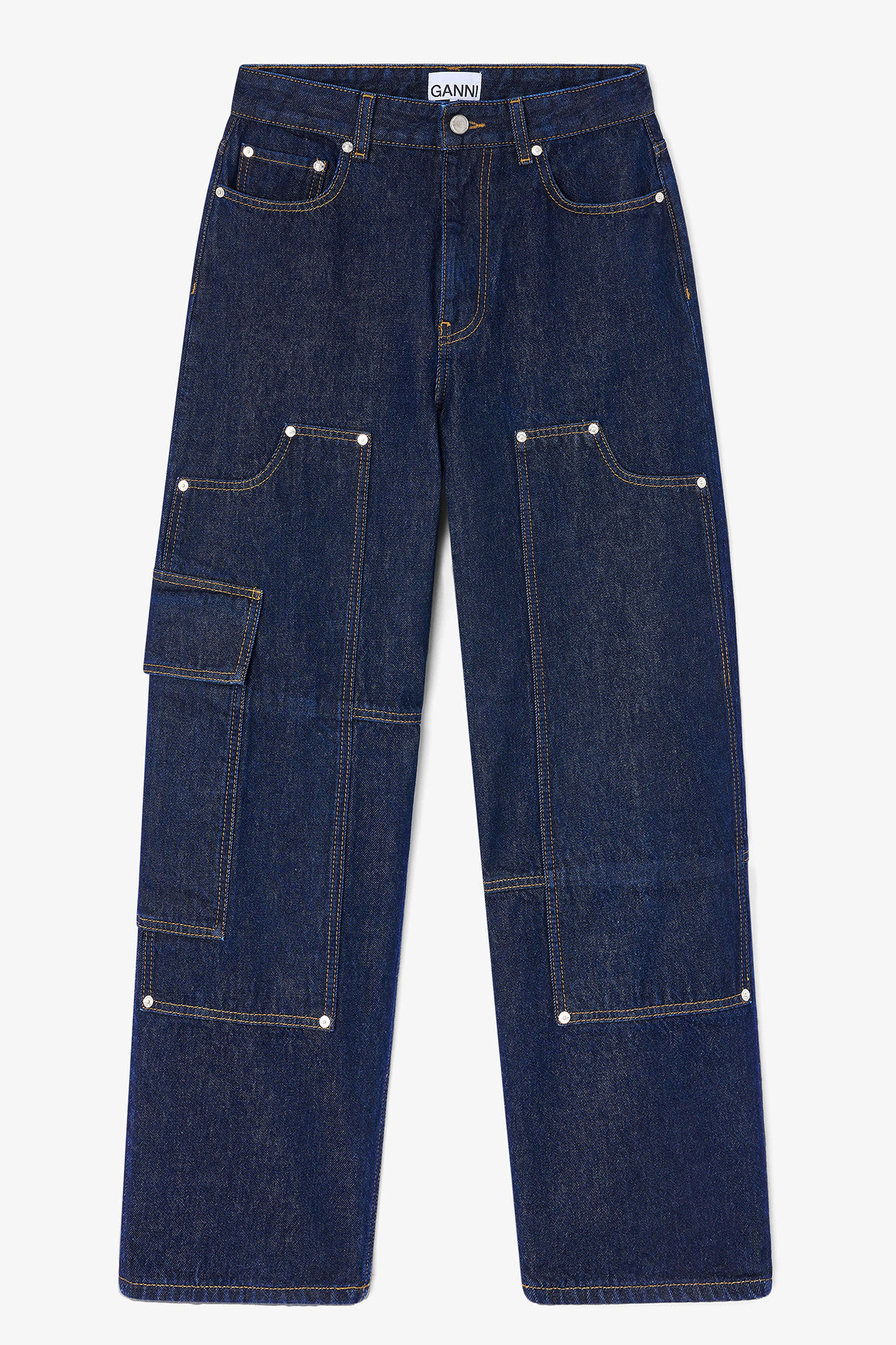 Dark Rinse Audri Jeans | Ganni