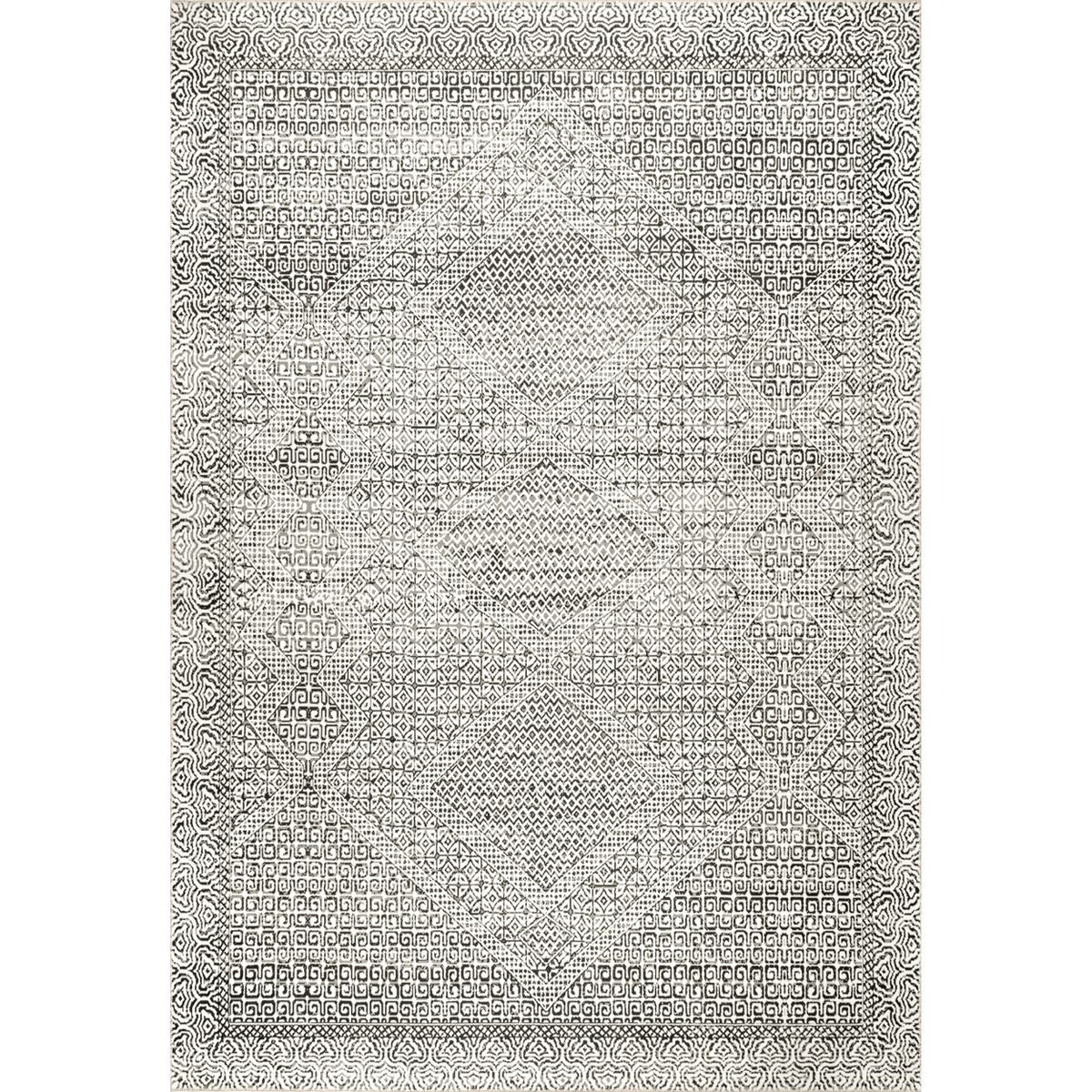 nuLOOM Hart Machine Washable Abstract Bohemian Area Rug - Grey 8x10 | Target