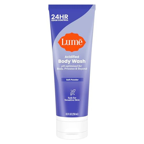 Lume Acidified Body Wash - 24 Hour Odor Control - Removes Odor Better than Soap - Hydrating Formula - Formulated Without SLS or Parabens - Safe For Sensitive Skin - 8.5 ounce (Soft Powder) | Amazon (US)