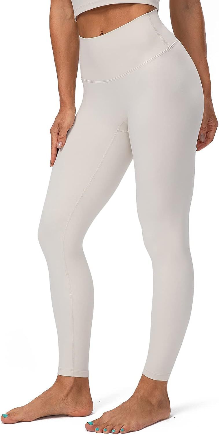 Lavento Women's All Day Soft Yoga Leggings No Front Seam - Buttery Soft Workout Active Legging fo... | Amazon (US)