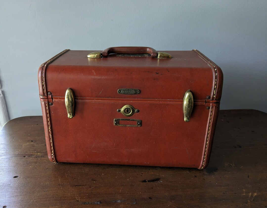 Samsonite Brown Vanity Case, Shwayder Bros, Vintage Train Case, Overnight Luggage - Etsy | Etsy (US)