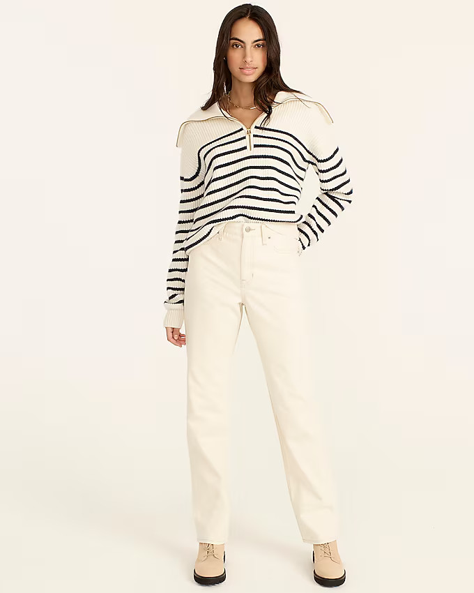Slouchy boyfriend jean in ecru | J. Crew US