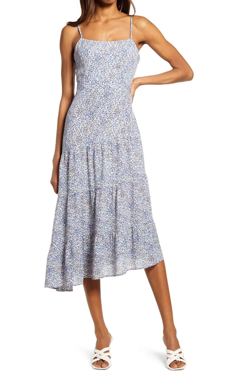 Mini Dot Asymmetric Dress | Nordstrom