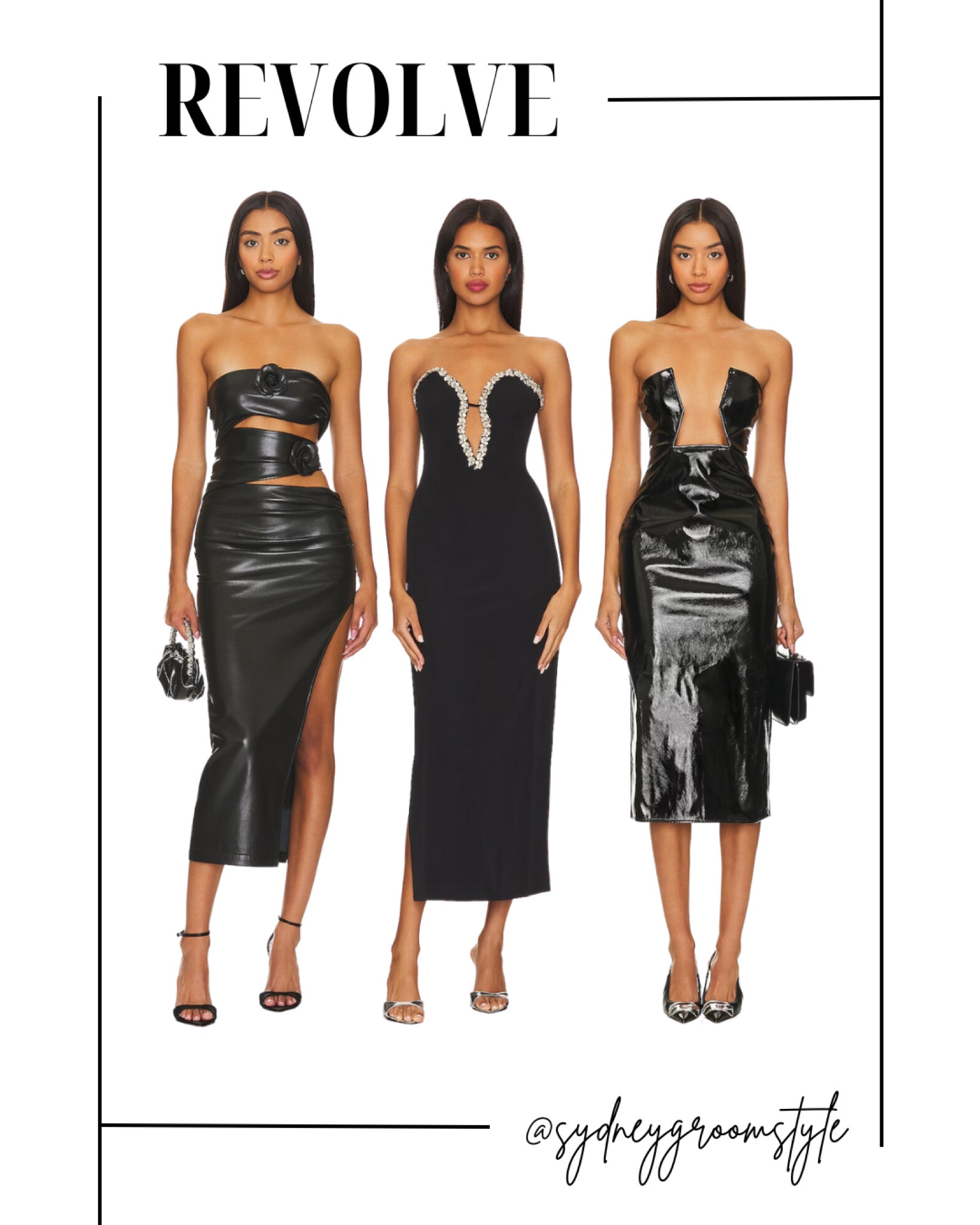 Black midi leather holiday party black dress faux genuine leather cut out rhinestone New Year’s Eve cocktail attire party girls night out birthday outfit chic winter formal wedding guest bridesmaid bachelorette trip

#LTKHoliday #LTKwedding #LTKparties