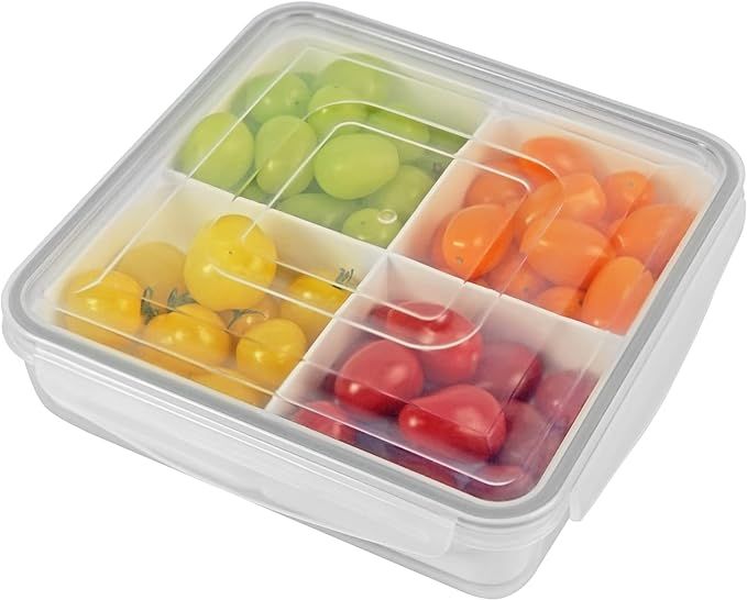 carrotez Meal Prep Container, Food Storage Containers 4 Compartment Portion Control Container, Di... | Amazon (US)