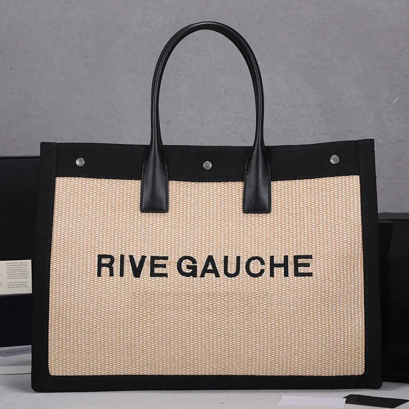 Save Big on Bulk Straw Woven Tote Bag Weave Shopping Bag Straw Bag Large Tote Bag Designer Luxury... | DHGate