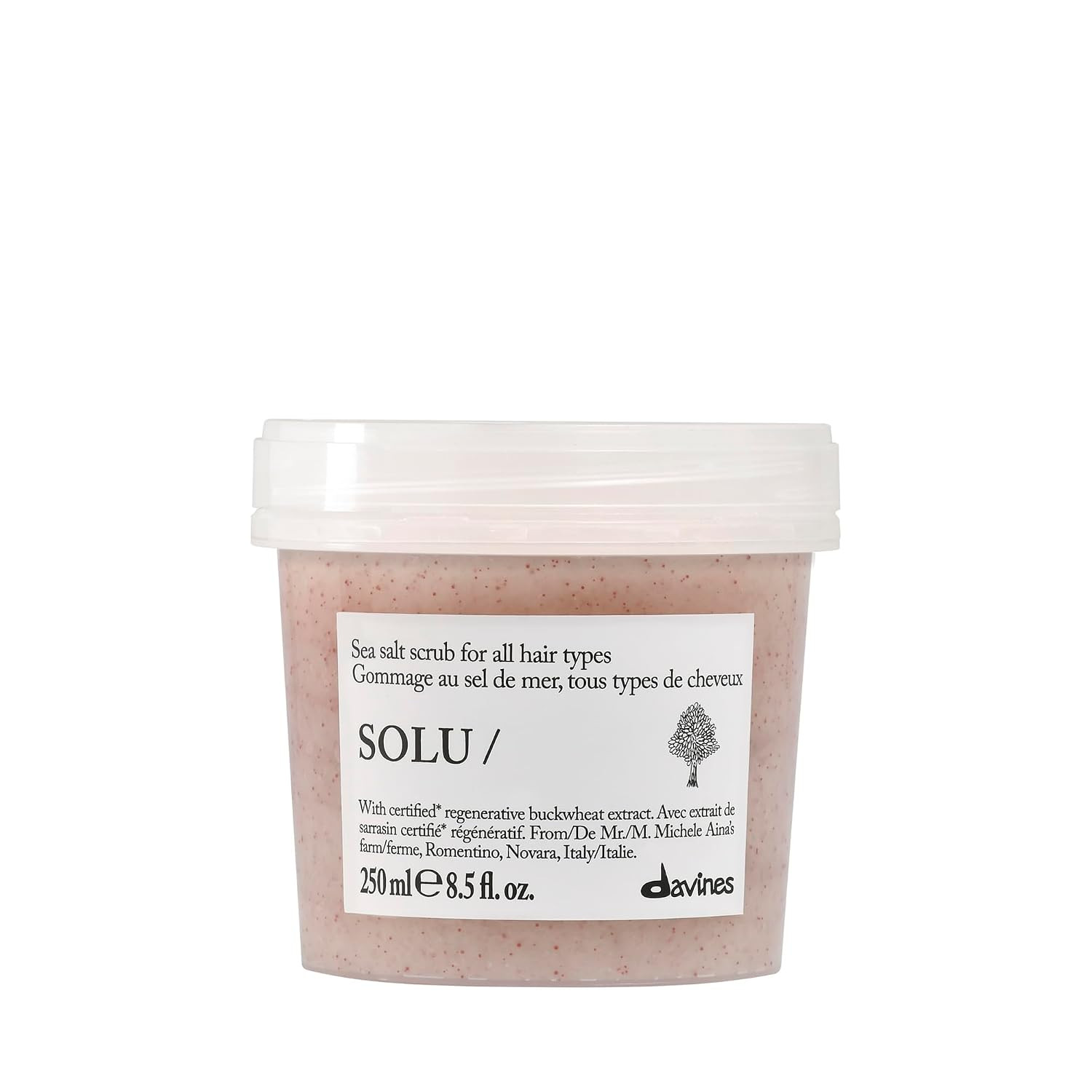 Davines SOLU/Sea Salt Scrub Cleanser, Deep Clarifying Scalp Scrub - Removes Product Build-up & Pollution Particles - Refreshes All Hair Types & Textures - Promotes Clean, Light Hair | Amazon (US)