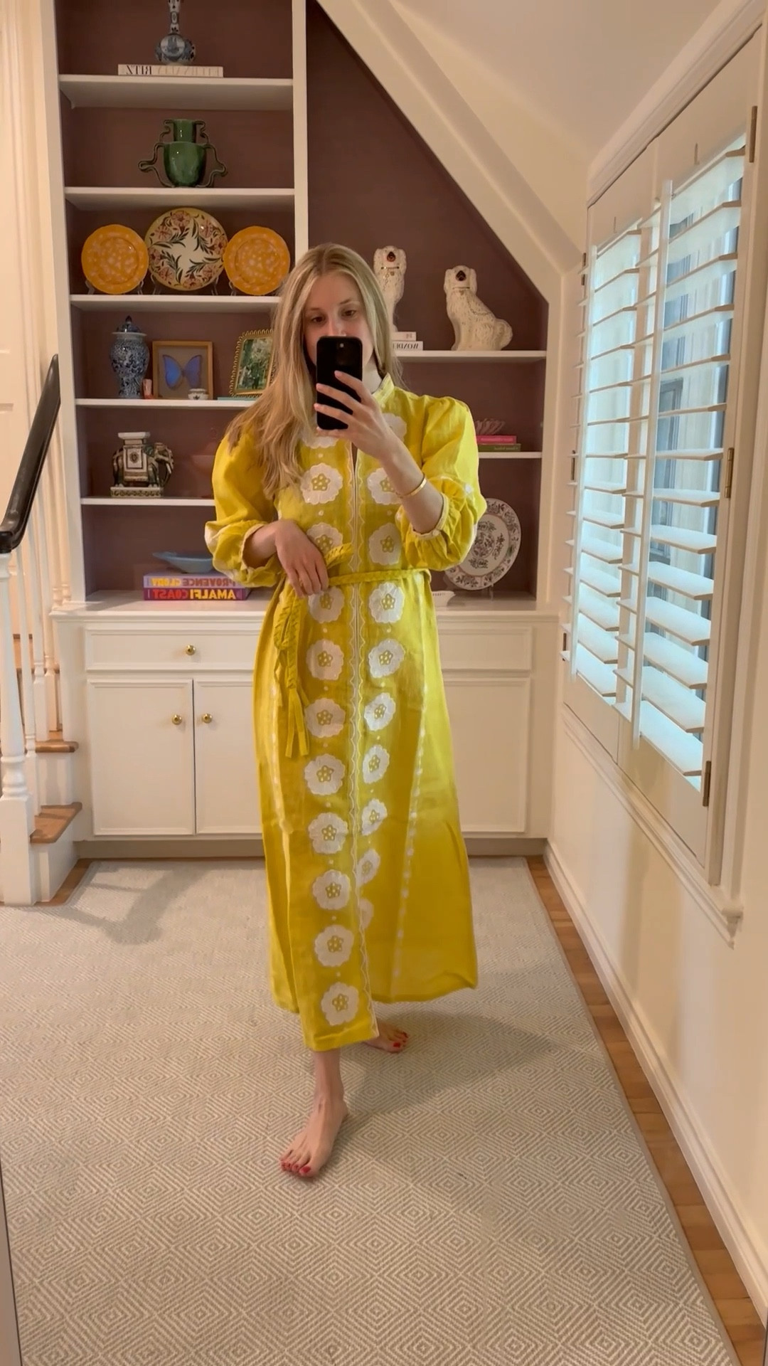 The prettiest caftan just out of the box! I am wearing the size small and saw there are a few left - sorry this always happens to me when I go shopping! But there is a reason why it has almost sold out because it’s beautiful and has such a chic shade of yellow! You may just need nice undergarments it’s a little see through but this is so great for spring summer on chilly nights or for a fun girly brunch! I can’t wait to wear this on my upcoming trip 💛

#LTKTravel #LTKStyleTip