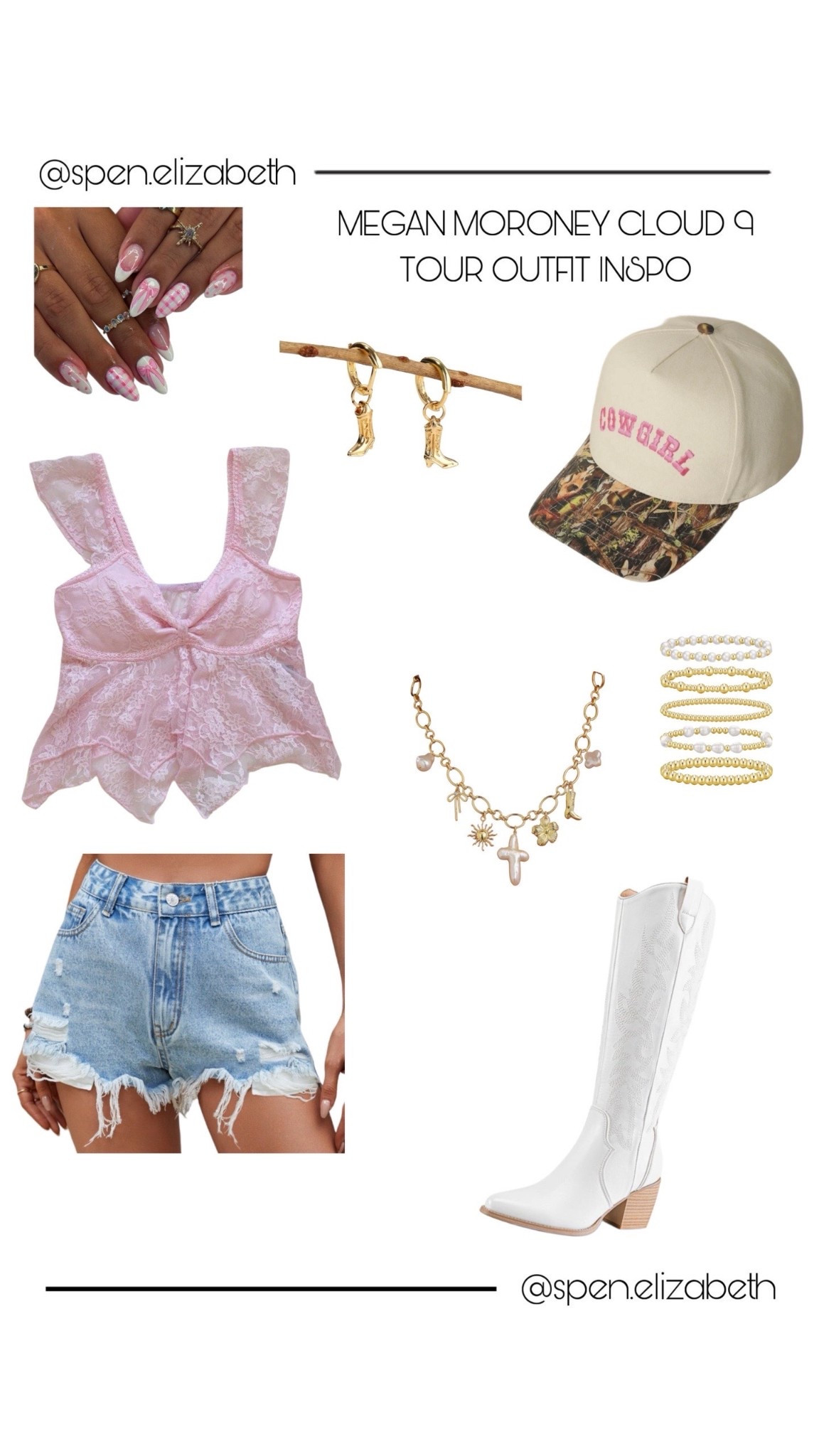 megan moroney cloud9 tour concert outfit inspo!!
top- shein
hat- tiktok shop 