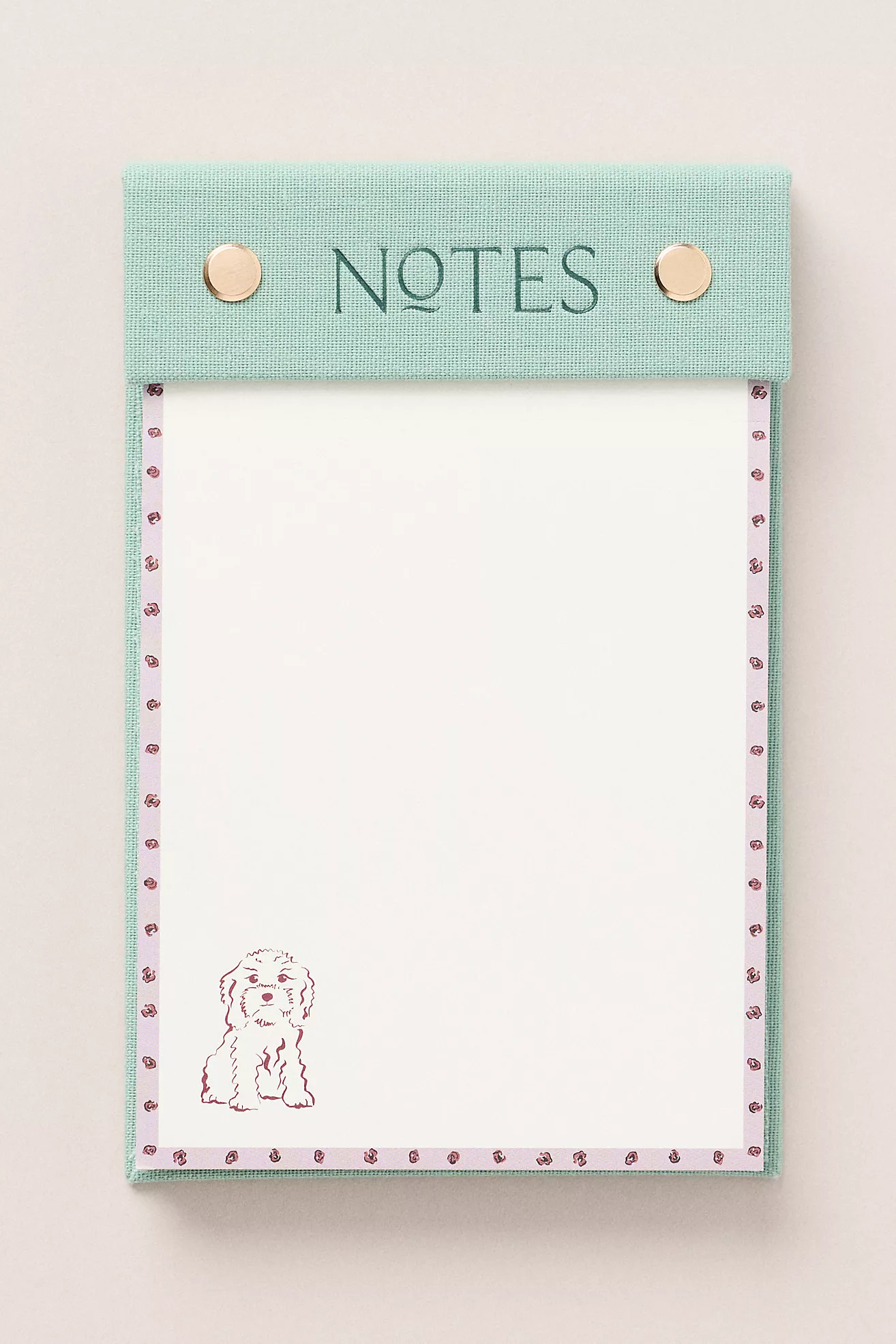 Dog Icon Fabric Bound Notepad | Anthropologie (US)