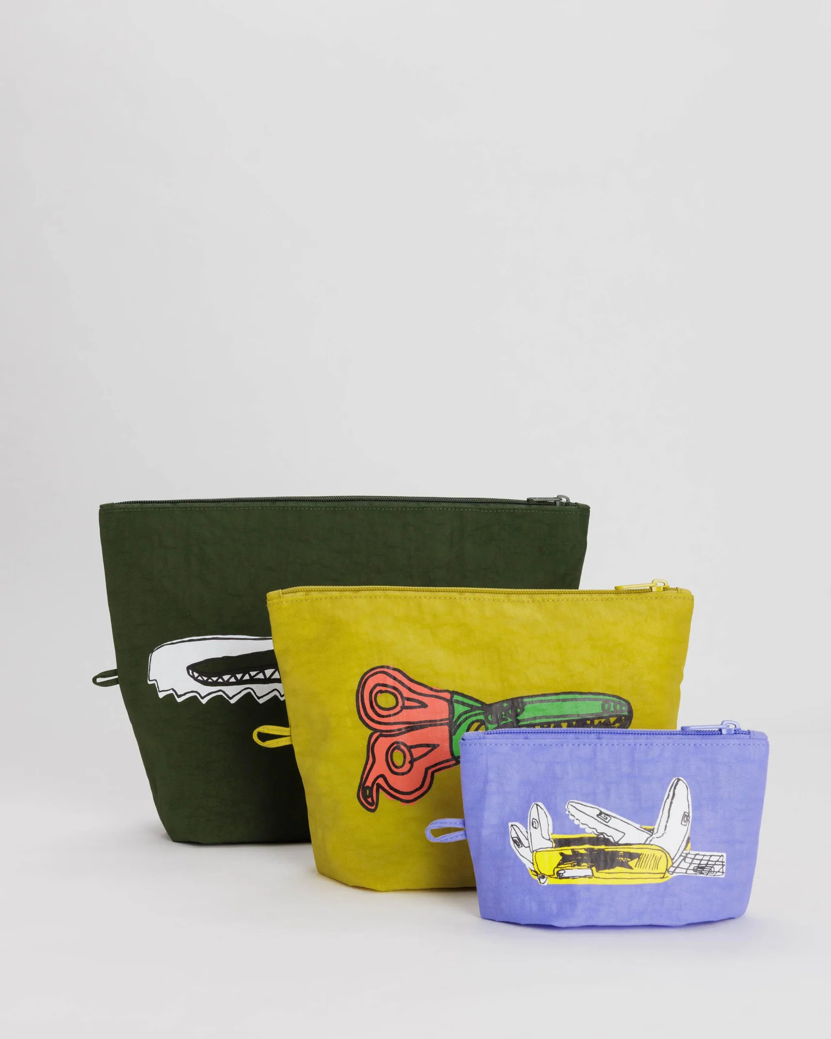 Go Pouch Set : John Martin - Baggu | BAGGU