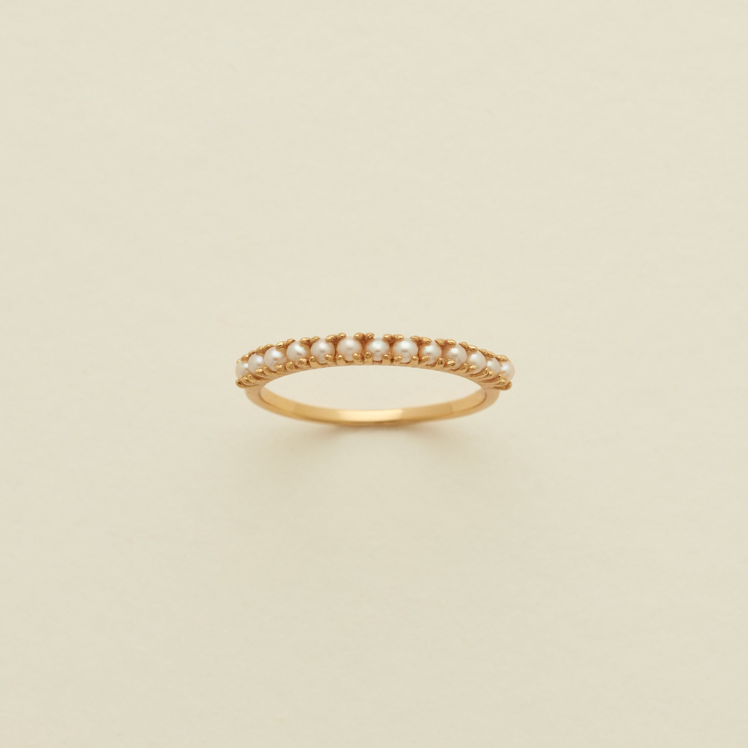 Pearl Stacking Band Ring | Made by Mary (US)
