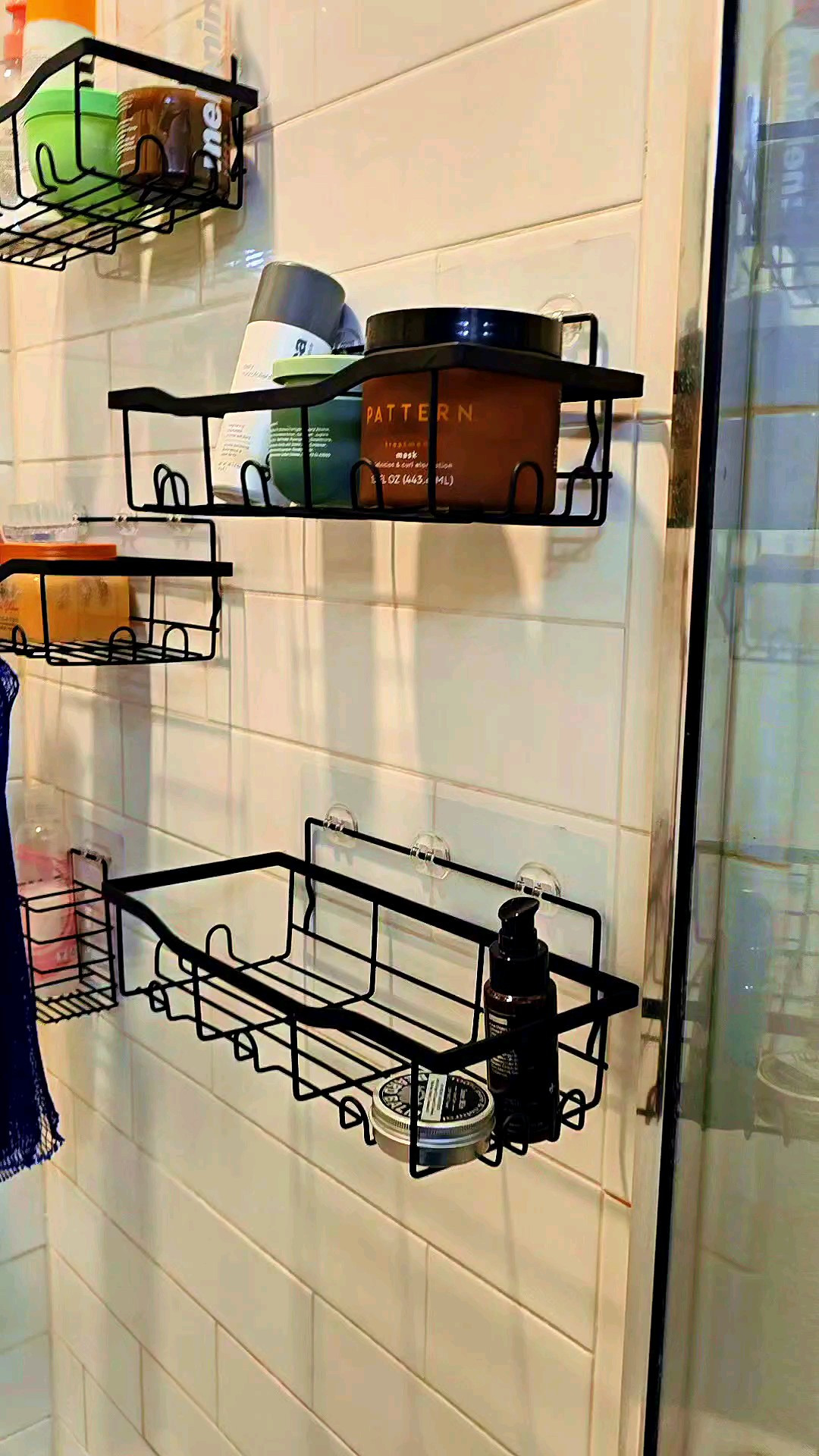 Black Large Capacity Shower Storage Rack is great for 2 bathrooms!  So pretty, easy to install and super functional.  #bathroom #storage

#LTKHome #LTKFindsUnder50 #LTKStyleTip