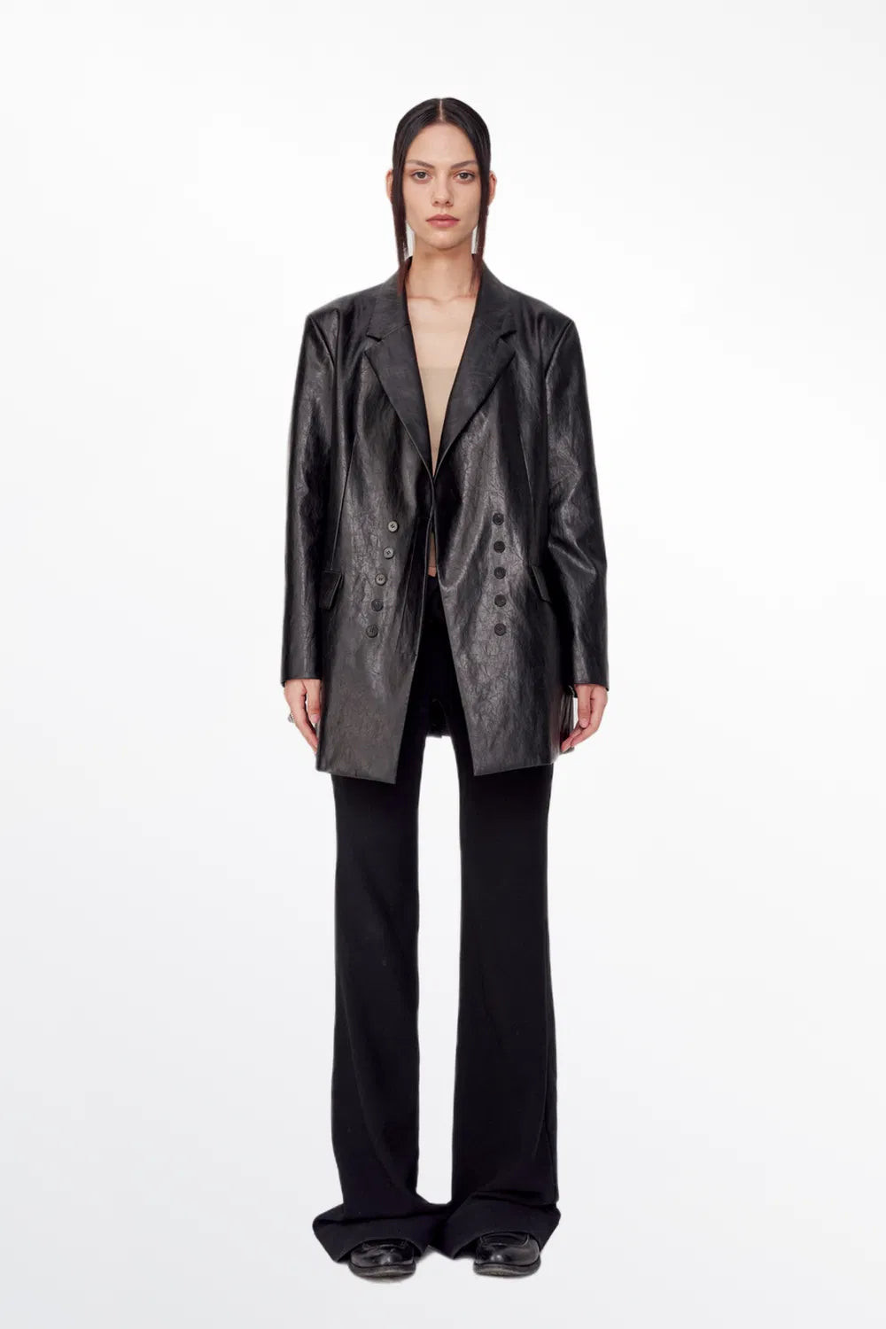 Elena Blazer Jacket in Eco Leather | Fabrique