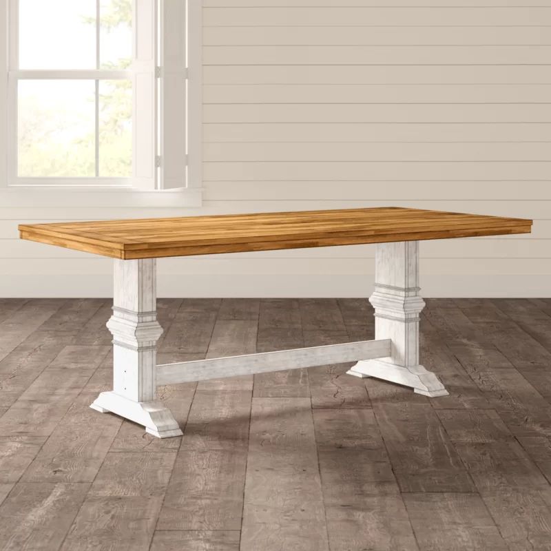 Lefever Rubber Solid Wood Dining Table | Wayfair North America