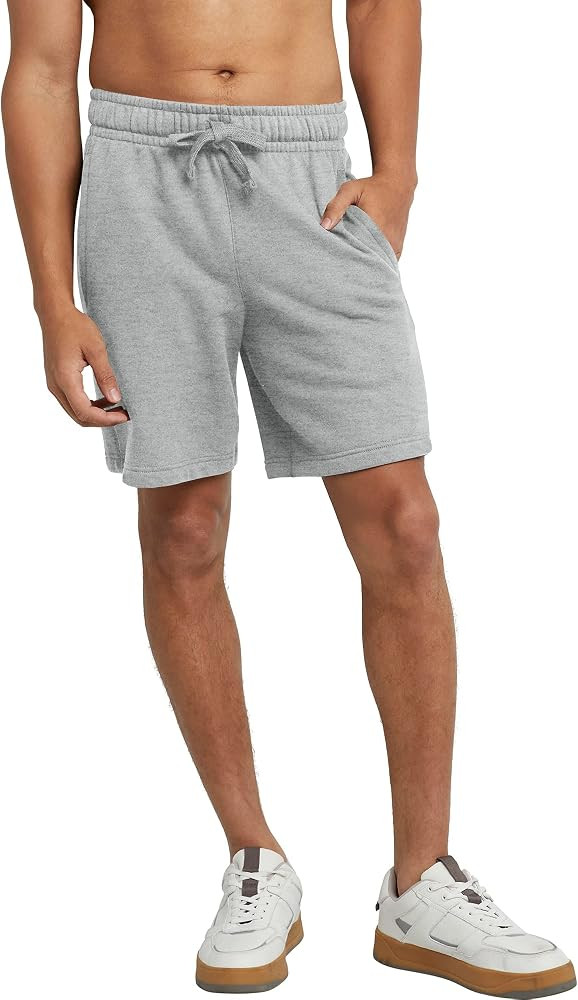 Hanes Men's Originals Heavyweight Fleece Sweat Shorts with Pockets | Amazon (US)